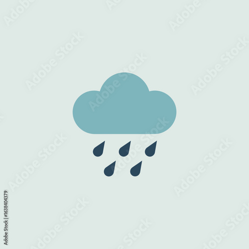 rain, cloud, weather, icon, forecast, storm, drizzle, wet, water, precipitation, droplets, climate, shower, meteorology, sky, overcast, stormy, moisture, symbol, illustration, app, environment, rainy,