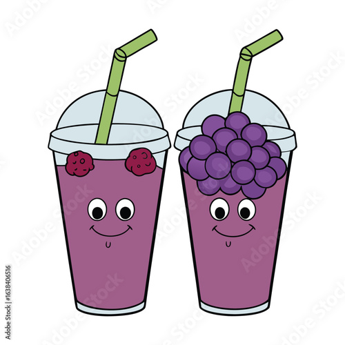 Refreshing grape smoothies made with sweet, juicy grapes blended to perfection for a naturally fruity, creamy, and antioxidant-rich drink bursting with flavor.
