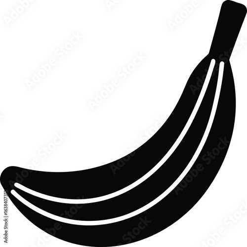 Banana Mash Silhouette Vector Art Illustration
