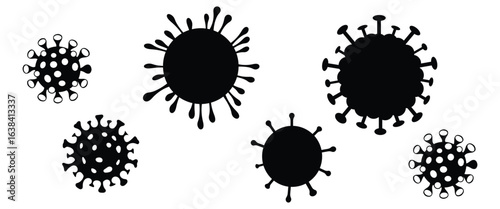3D Realistic Coronavirus, Virus & Bacteria Vector Illustration Set – Pandemic and Microbiology Concept"