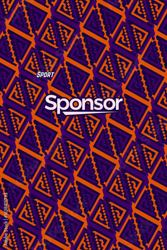 Vector Background for Sport Jersey Sublimation Pattern Texture