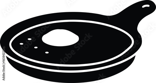 omelette silhouette vector  no details  minimal cl.eps