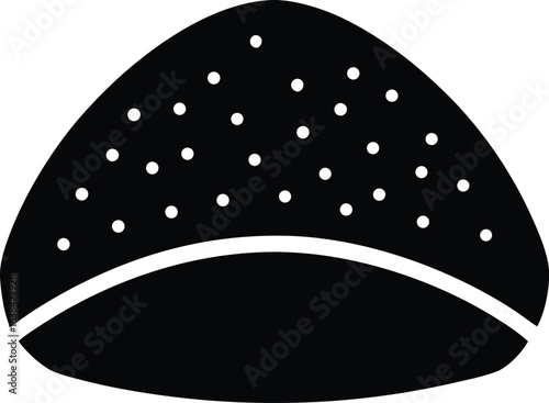 rice ball  onigiri  silhouette vector  no details .eps