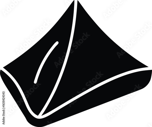 samosa silhouette vector  no details  minimal clea.eps