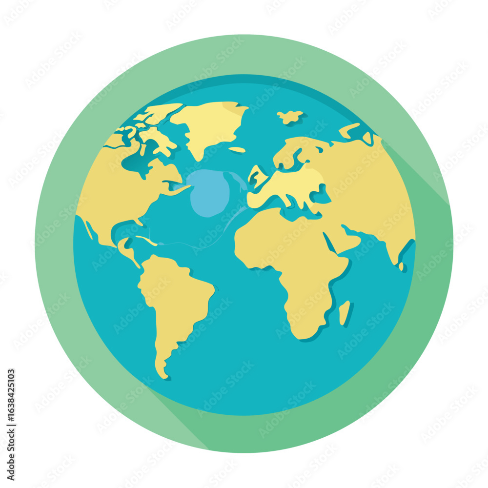 Naklejka premium world map icon