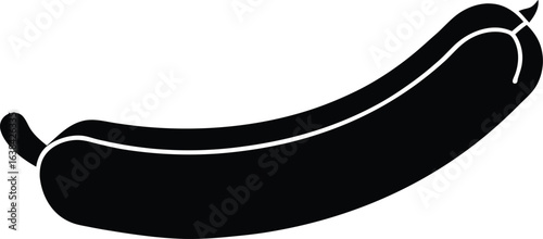 smoked sausage silhouette vector  no details  mini.eps