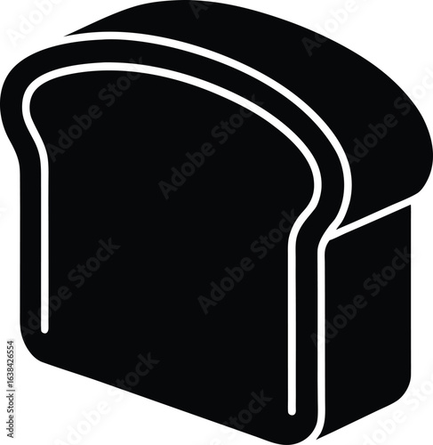 soft bread slice silhouette vector  no details  mi.eps
