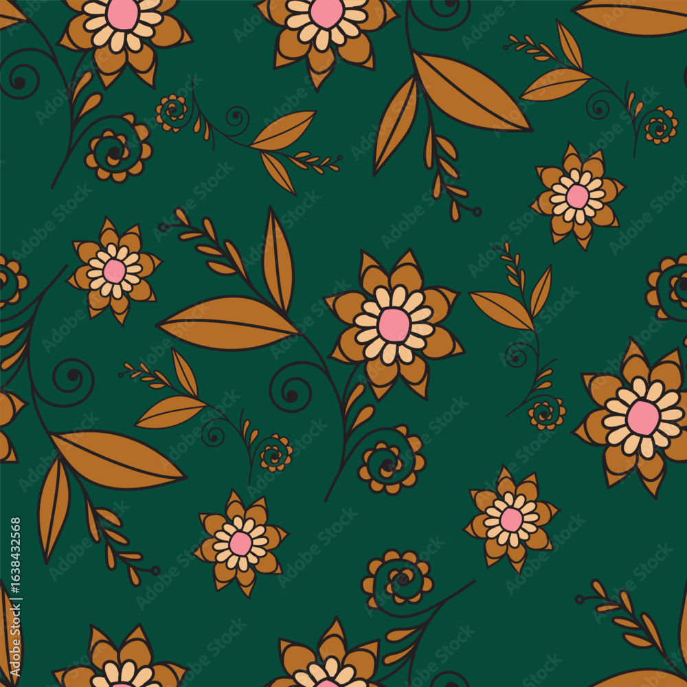 Fototapeta premium seamless floral pattern
