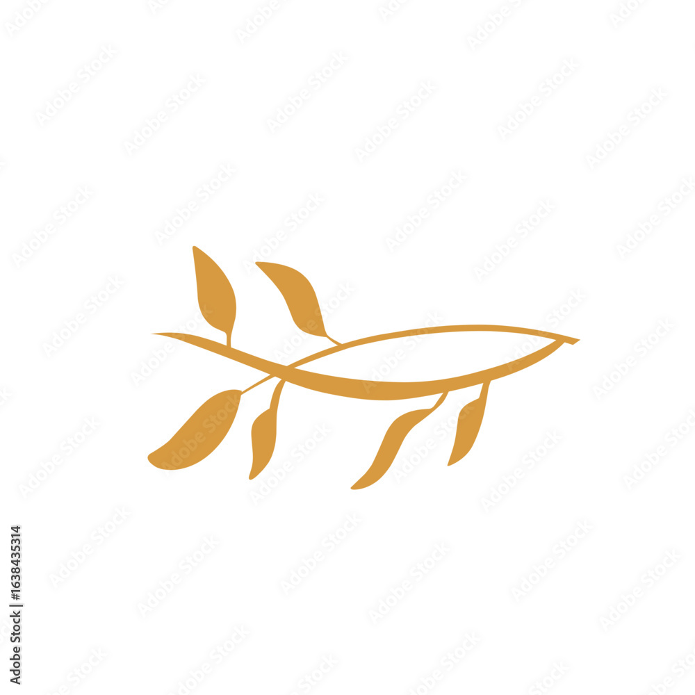 Fototapeta premium dry leaf branch