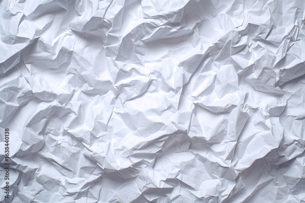 Fototapeta premium Crumpled white paper texture (8)