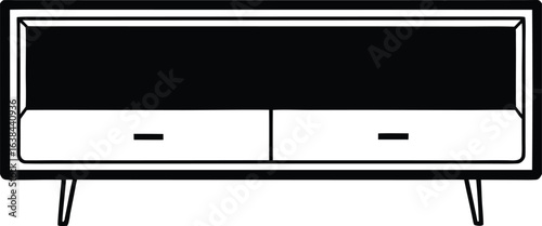 computer monitor isolated on white background