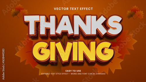 thanks giving editable text effect