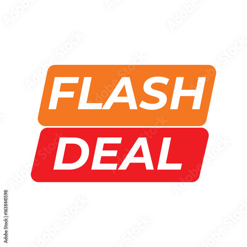Flash Deal Text isolated on white background