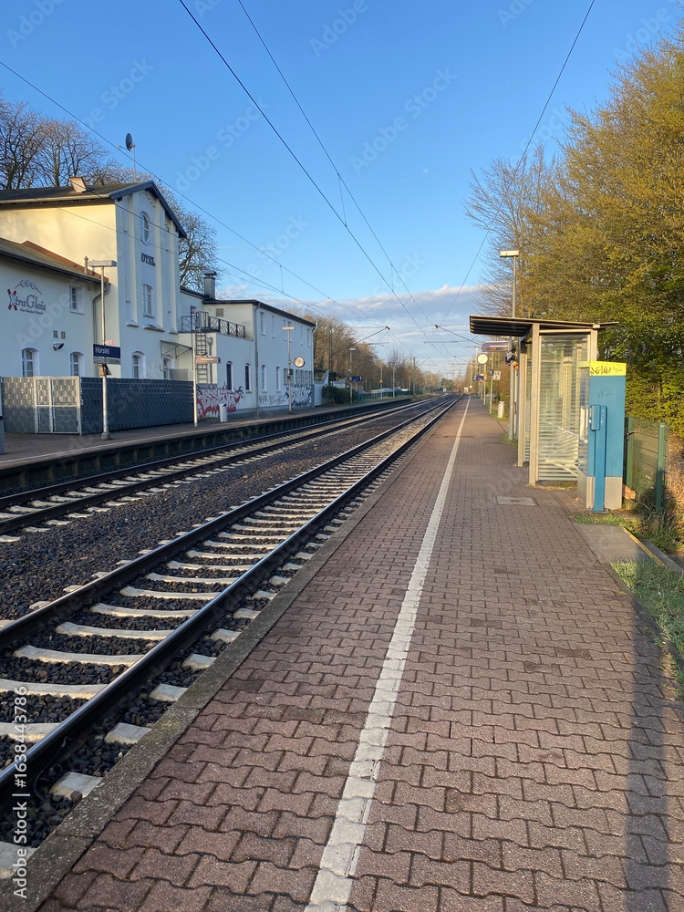 Fototapeta premium Railway station in Herstel, Germany