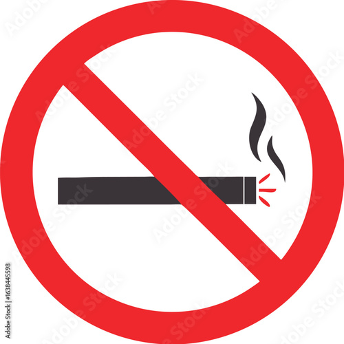 No smoking sign vector icon
