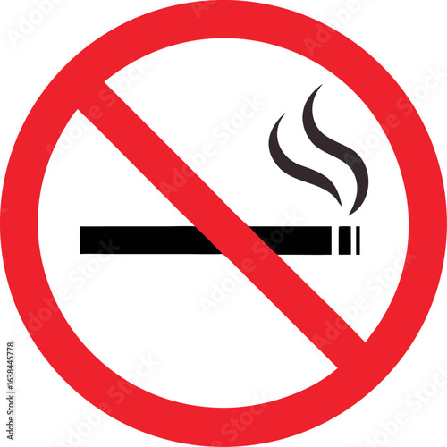 No smoking sign vector icon