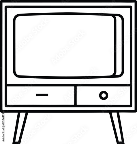 vintage tv set