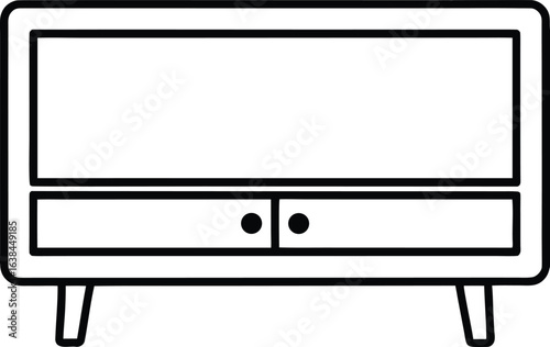 vector illustration of a modern furniture