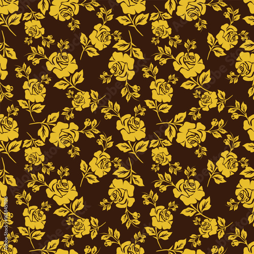 Cute hand drawn feminine seamless pattern with wildflowers.
