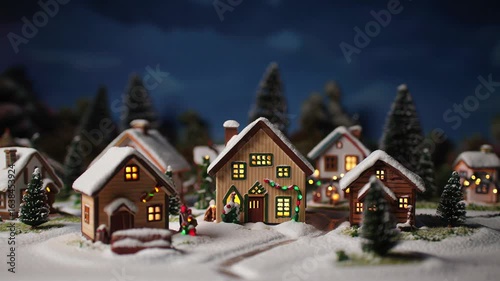 Beautiful Happy Christmas Animated Background in UHD with Festive Sparkle Effects