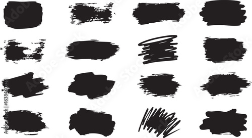 Whimsical hand drawn doodle elements featuring clouds rainbows houses and trees