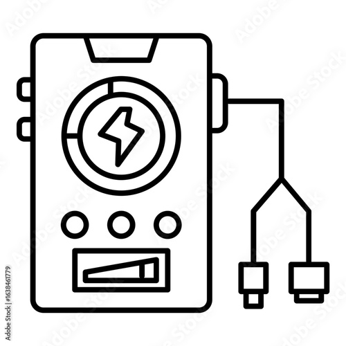 Power bank and port icon