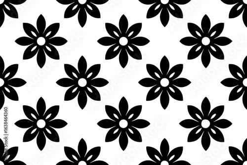 Stylized abstract geometric seamless repeating pattern design