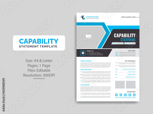 Capability Statement template design