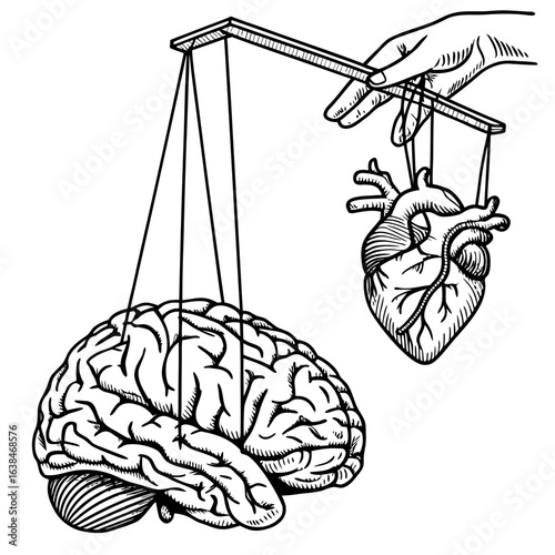 "Mind controlling the heart like a puppet."