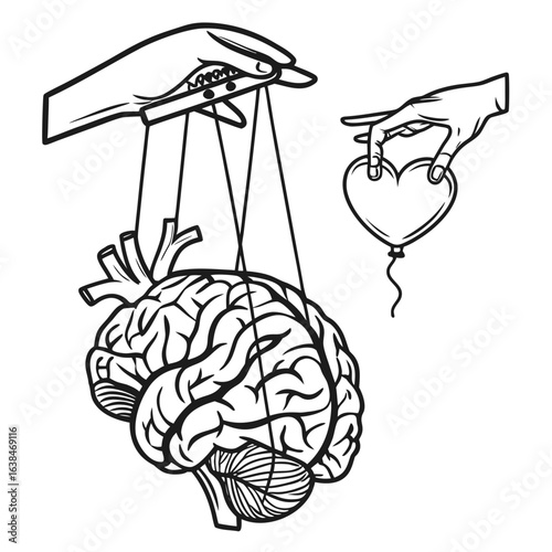 "Mind controlling the heart like a puppet."