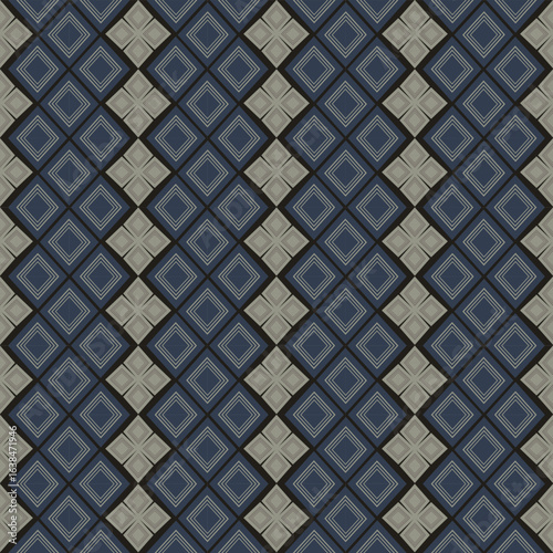 Aztec tribal revival – deep indigo earth elegant poster