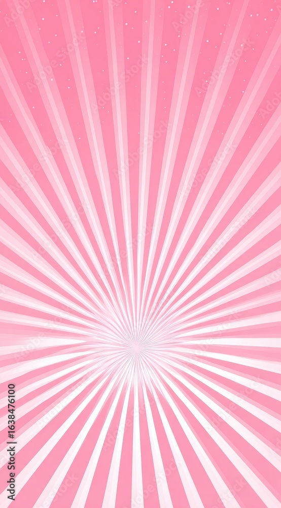 Fototapeta premium Pink radial burst, light rays, radiating outwards