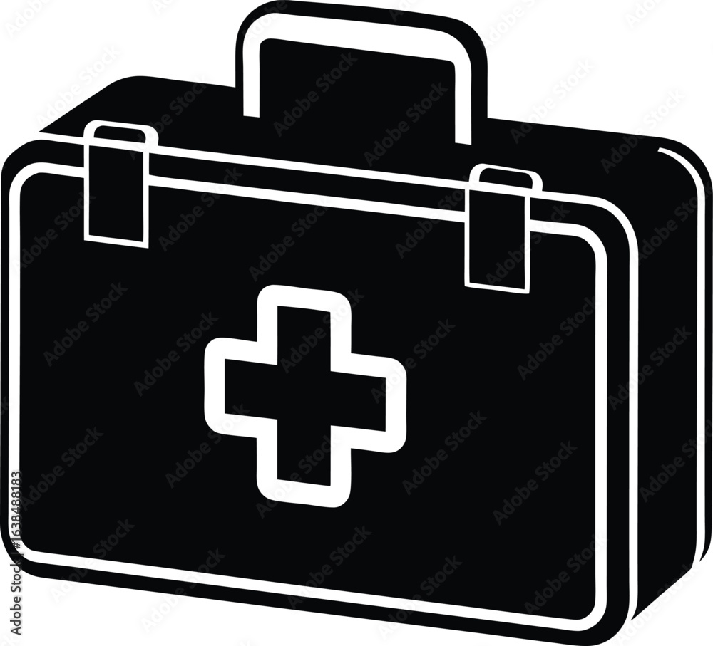 Obraz premium first aid kit icon