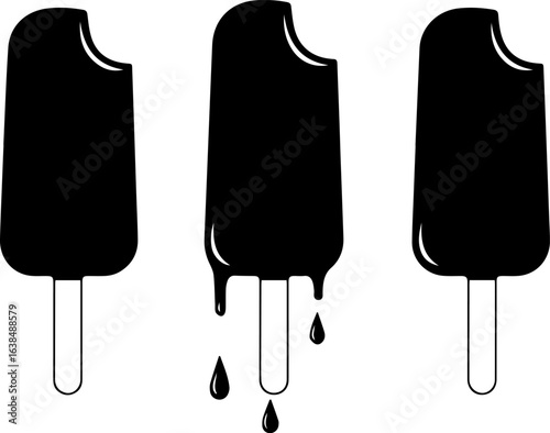 Ice Cream Stick Bar Silhouette

