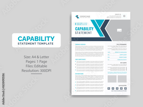 Capability Statement template design