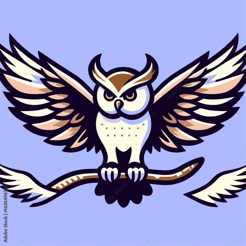 Obraz premium owl vector illustration