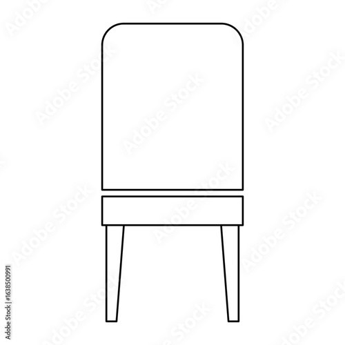 Chair icon in flat style. Chair and Seating icons silhouettes vector design template. modern soft fabric office arm chairs, isolated on transparent background, Piece of furniture for living room