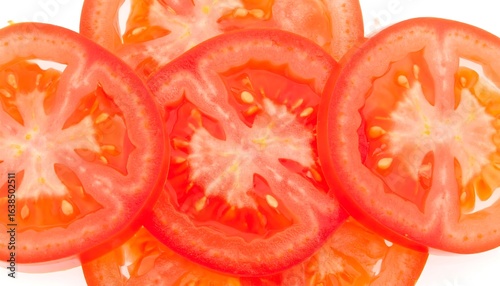Close-up of sliced tomatoes