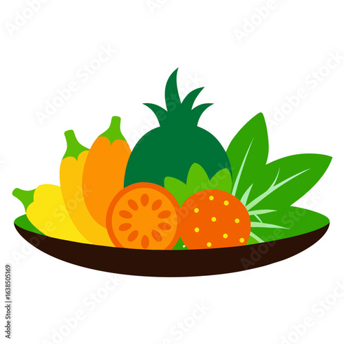 vector illustration of a fruet