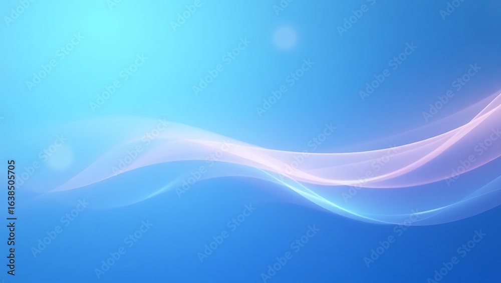 Abstract blue background with glowing smooth wave. Modern technology and corporate design. Generative Ai. Abstract blue background with glowing smooth wave. Modern technology and corporate design. Generative Ai.