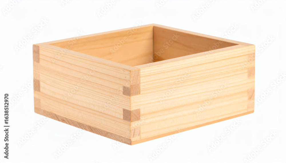 Handcrafted Wooden Box Isolated on White Background for Product Photography, E-Commerce, and High-Quality Display Handcrafted Wooden Box Isolated on White Background for Product Photography, E-Commerce, and High-Quality Display