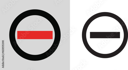 Free Download Vector illustration of do not enter sign, isolated on white background - GFXLoad