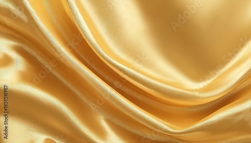 Wallpaper Mural Golden silk fabric draped in soft folds (3) Torontodigital.ca