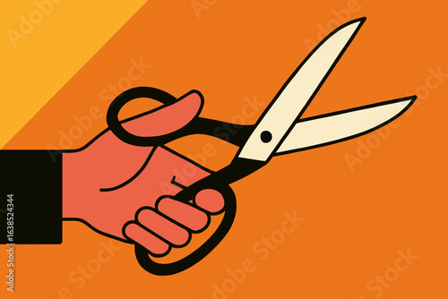 Illustration of a hand saw on a plain background for use in carpentry and woodworking applications