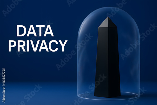 Wallpaper Mural Obsidian Data Shield with Volcanic Stone Texture for Cybersecurity Torontodigital.ca