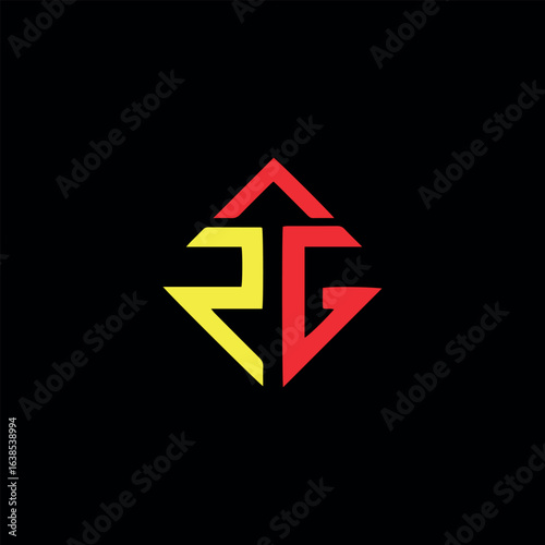 rg text logo design vector Free Download rg text logo design vector - GFXLoad