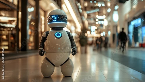 Wallpaper Mural Futuristic Robot in Modern Shopping Mall Torontodigital.ca