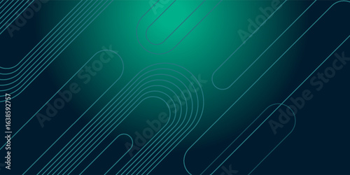 Digital technology speed connect blue green background, cyber nano information, abstract communication, innovation future tech data, internet network connection, Ai big data, line dot illustration