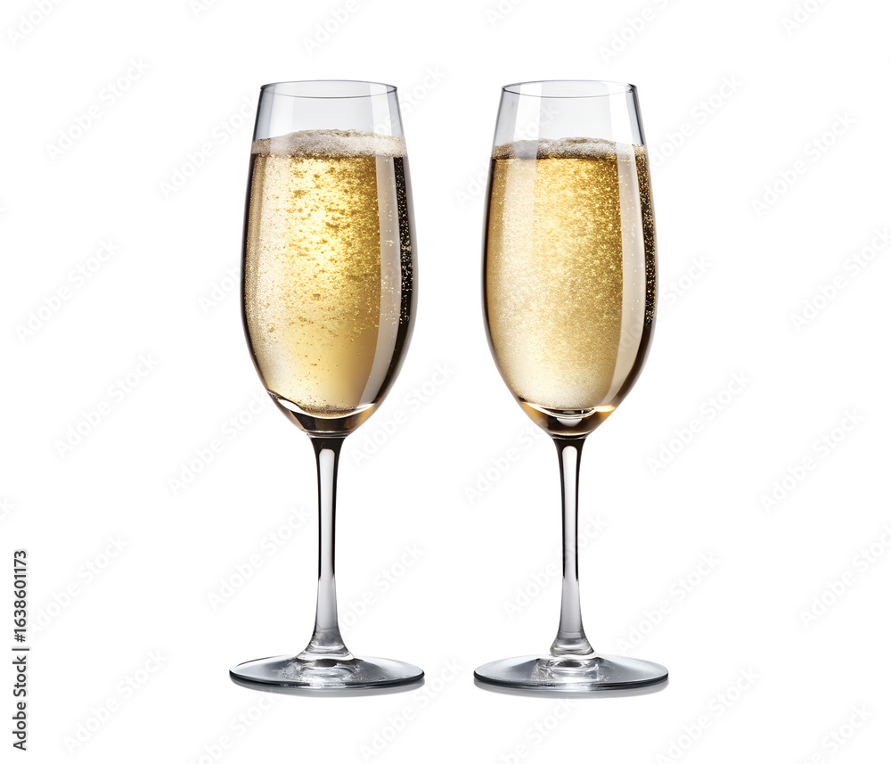 Two Champagne Flutes Toasting on Transparent Background champagne Two Champagne Flutes Toasting on Transparent Background champagne