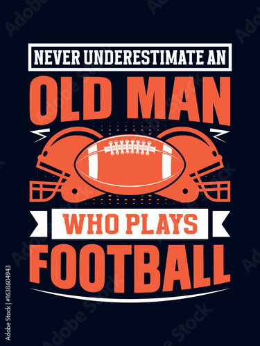 American football t-shirt design